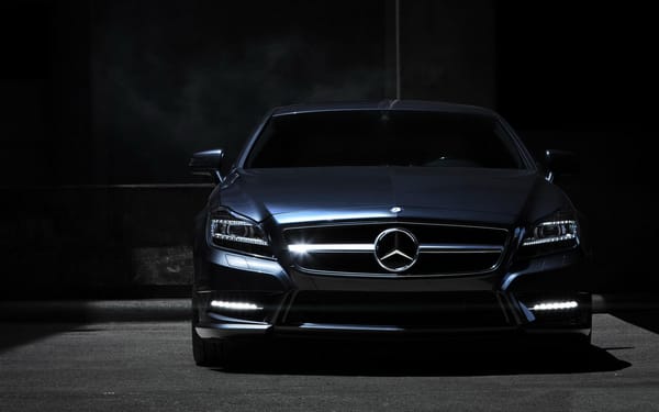 Обои mercedes benz cls, Мерседес, ночь, передок