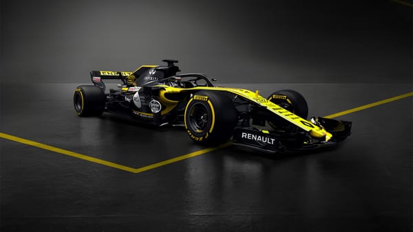 Обои Гоночный автомобиль Renault RS18 F1,2018